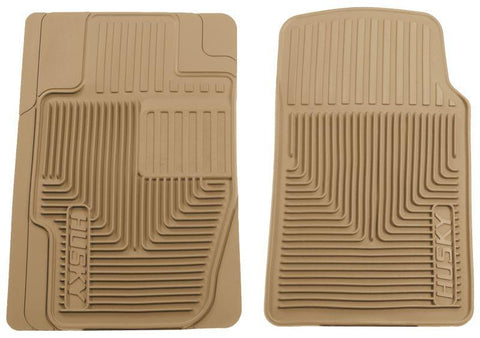 1998-2002 Ford Expedition/F-150/Lincoln Navigator Heavy Duty Tan Front Floor Mats by Husky Liners (51023) - Modern Automotive Performance
