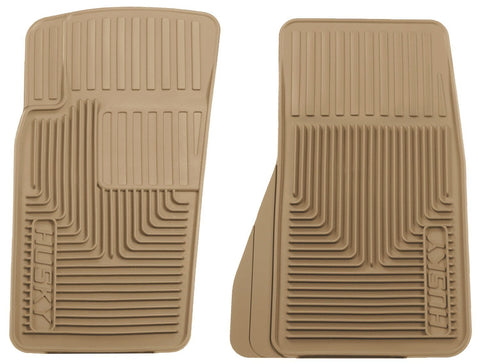 2007-2011 Jeep Wrangler (Base/Unlimited)/02-07 Liberty Heavy Duty Tan Front Floor Mats by Husky Liners (51083) - Modern Automotive Performance
