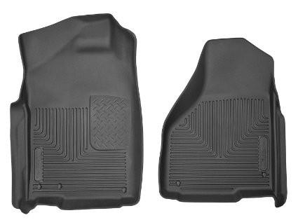2009-2014 Dodge Ram/Ram Quad Cab X-Act Contour Black Front Floor Liners by Husky Liners (53521) - Modern Automotive Performance
