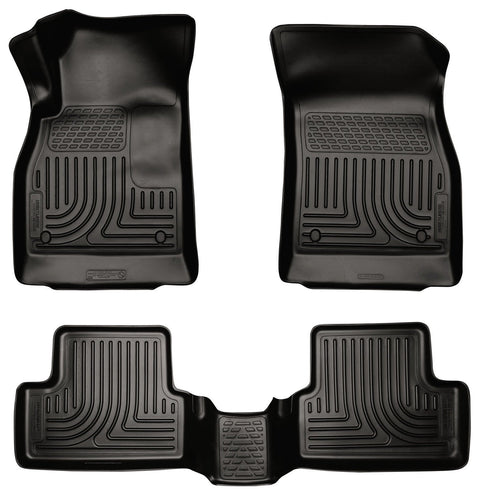 2011-2012 Chevrolet Cruze WeatherBeater Combo Black Floor Liners by Husky Liners (98161) - Modern Automotive Performance
