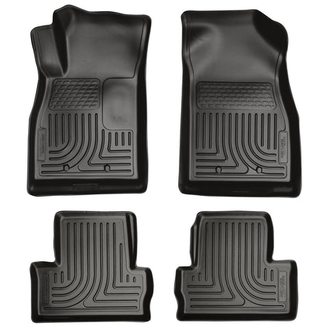 2011-2012 Chevrolet Volt WeatherBeater Combo Black Floor Liners by Husky Liners (98181) - Modern Automotive Performance
