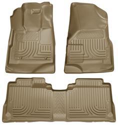 2009-2012 Ford Escape/Mazda Tribute (Base/Hybrid) WeatherBeater Combo Tan Floor Liners by Husky Liners (98353) - Modern Automotive Performance
