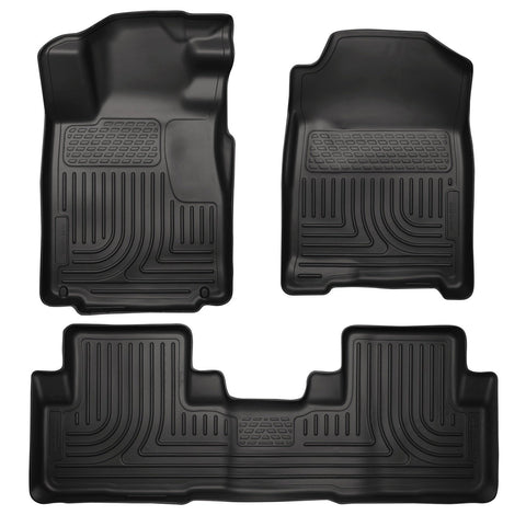 2010-2012 Ford Mustang WeatherBeater Combo Black Floor Liners by Husky Liners (98371) - Modern Automotive Performance
