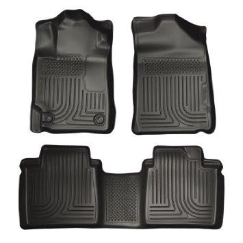 2013-2014 Toyota Avalon Electric/Gas Weatherbeater Black Front & 2nd Seat Floor Liners by Husky Liners (98501) - Modern Automotive Performance
