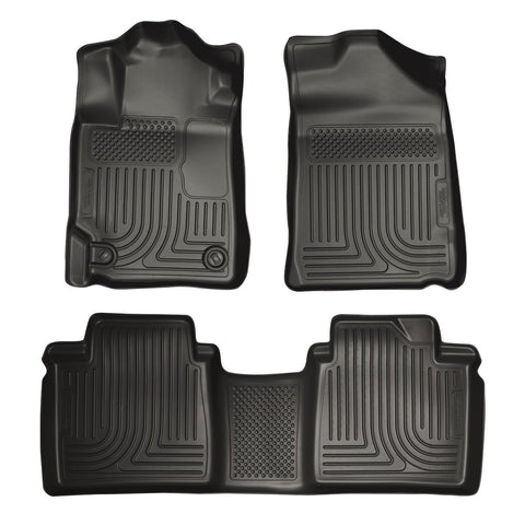 2007-2011 Toyota Camry (All) WeatherBeater Combo Black Floor Liners (One Piece for 2nd Row) by Husky Liners (98511) - Modern Automotive Performance
