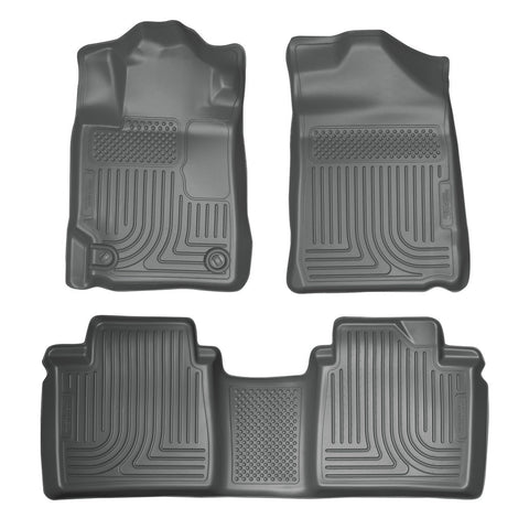 2007-2011 Toyota Camry (All) WeatherBeater Combo Gray Floor Liners (One Piece for 2nd Row) by Husky Liners (98512) - Modern Automotive Performance
