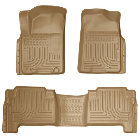 2011 Infiniti QX56 WeatherBeater Combo Tan Floor Liners by Husky Liners (98613) - Modern Automotive Performance
