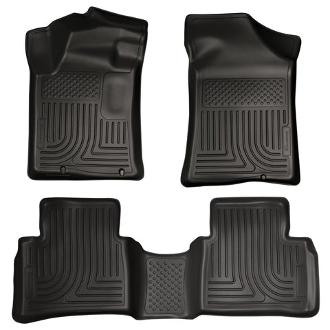 2013 Nissan Altima WeatherBeater Front & 2nd Seat Black Floor Liners by Husky Liners (98641) - Modern Automotive Performance
