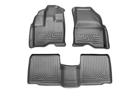 2010-2013 Ford Taurus WeatherBeater Combo Grey Floor Liners by Husky Liners (98702) - Modern Automotive Performance
