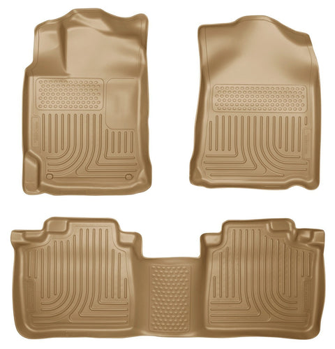 2012 Toyota Camry WeatherBeater Combo Tan Floor Liners by Husky Liners (98903) - Modern Automotive Performance
