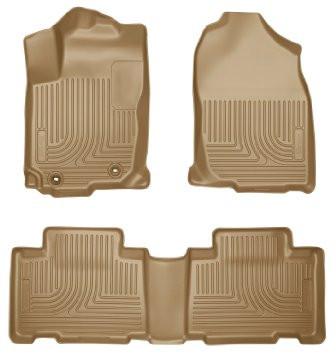 2013 Toyota RAV4 Weatherbeater Tan Front & 2nd Seat Floor Liners by Husky Liners (98973) - Modern Automotive Performance
