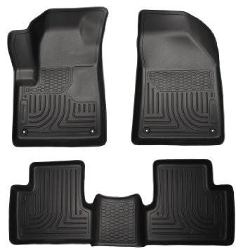 2014 Jeep Cherokee WeatherBeater Black Front and Second Seat Floor Liners by Husky Liners (99031) - Modern Automotive Performance
