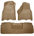 2010-2012 Dodge Ram 2500/3500 Mega Cab WeatherBeater Combo Tan Floor Liners by Husky Liners (99043) - Modern Automotive Performance
