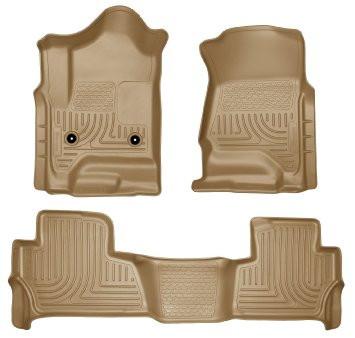 2015 Chevy/GMC Tahoe/Yukon WeatherBeater Combo Tan Floor Liners by Husky Liners (99203) - Modern Automotive Performance
