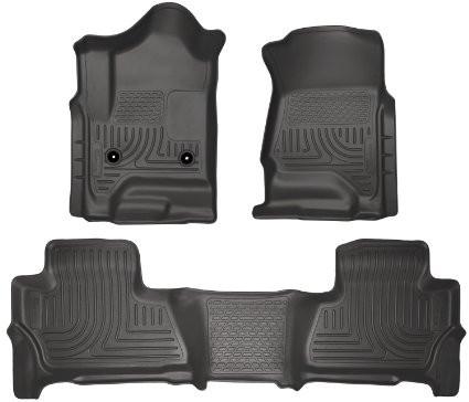 2015 Chevy/GMC Suburban/Yukon XL WeatherBeater Combo Black Front&2nd Seat Floor Liners by Husky Liners (99211) - Modern Automotive Performance
