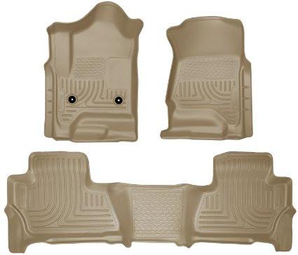 2015 Chevy/GMC Suburban/Yukon XL WeatherBeater Combo Tan Front & 2nd Seat Floor Liners by Husky Liners (99213) - Modern Automotive Performance
