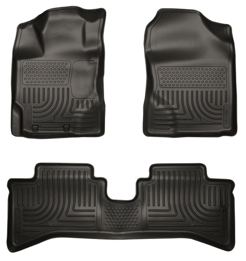 2012 Toyota Prius c WeatherBeater Combo Black Floor Liners by Husky Liners (99501) - Modern Automotive Performance
