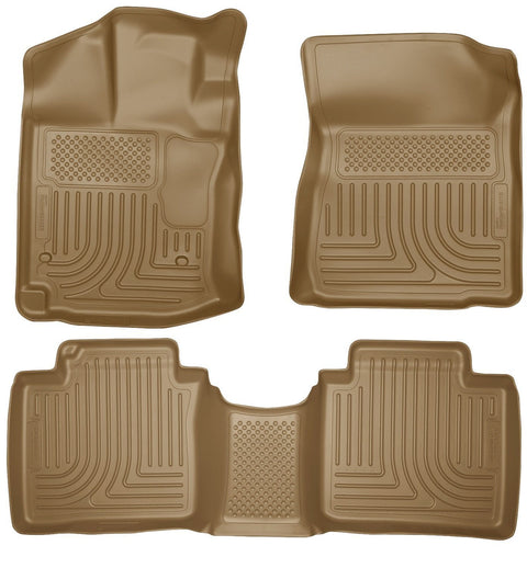 2012-2013 Toyota Venza WeatherBeater Tan Front & 2nd Seat Floor Liners by Husky Liners (99543) - Modern Automotive Performance
