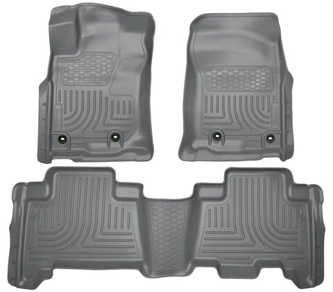 2013 Toyota 4Runner WeatherBeater Grey Front & 2nd Seat Floor Liners by Husky Liners (99572) - Modern Automotive Performance
