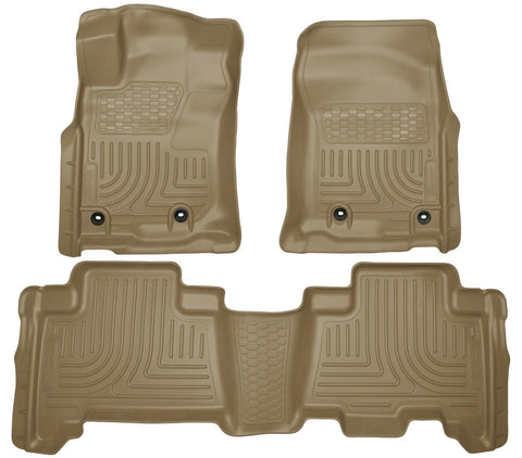 2013 Toyota 4Runner WeatherBeater Tan Front & 2nd Seat Floor Liners by Husky Liners (99573) - Modern Automotive Performance
