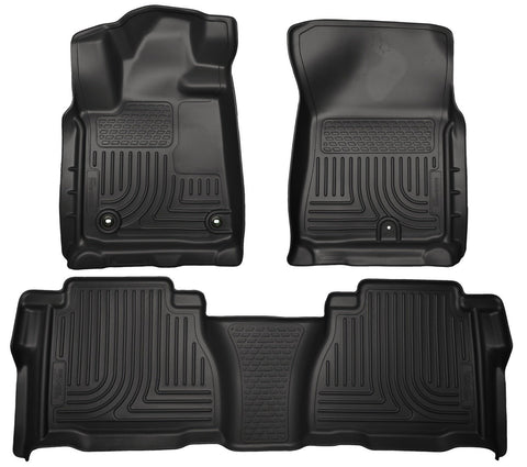 2012-2013 Toyota Tundra Weatherbeater Black Front & 2nd Seat Floor Liners by Husky Liners (99591) - Modern Automotive Performance
