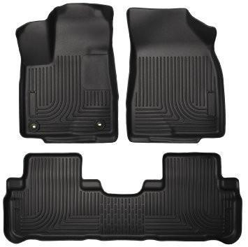 2014 Toyota Highlander Weatherbeater Black Front & 2nd Seat Floor Liners by Husky Liners (99601) - Modern Automotive Performance
