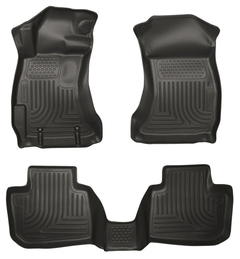 2013 Subaru Legacy/Outback WeatherBeater Front & 2nd Seat Black Floor Liners by Husky Liners (99841) - Modern Automotive Performance
