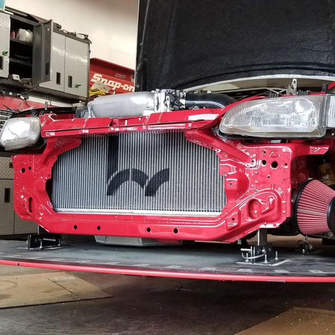 Hybrid Racing K-Swap Fullsize Radiator | 92-00 Honda Civic / 93-97 Civic Del Sol (HYB-RAD-01-08)