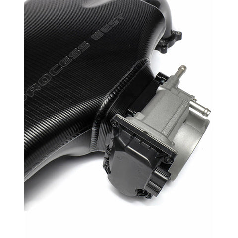 IAG Big Bore 76mm Throttle Body with Electronics and Adapter for Process West Intake Manifolds | 2004-2021 Subaru WRX STI, 2006-2014 Subaru WRX, and 2004-2008 Subaru Forester XT (IAG-AFD-2028)