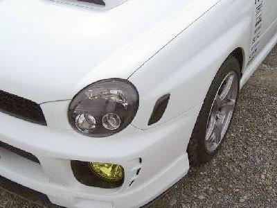 IAG RockBlocker Smoked Side Marker Overlay Film Kit | 2002-2003 Subaru WRX (IAG-BDY-2017)