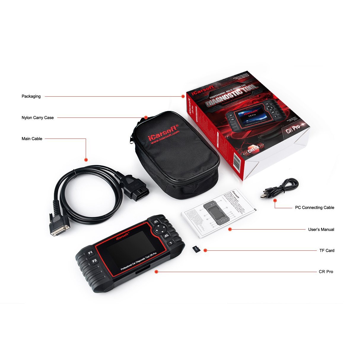 iCarsoft CR Pro Multi-System Professional Diagnostic Tool (CR Pro