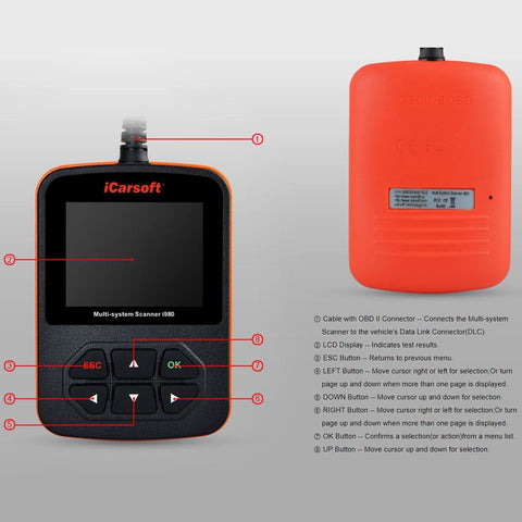 iCarsoft i980 Multi-System Scanner | Multiple Mercedes-Benz Fitments (i980)