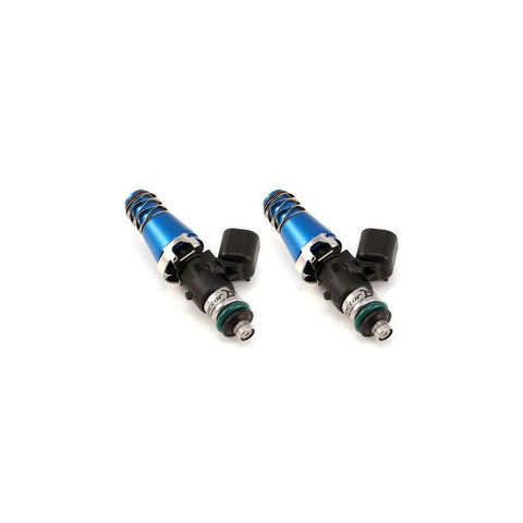 Injector Dynamics ID1700 fuel injectors w/11mm (blue) adapters. -204 / 14mm lower o-rings | 1979-1995 Mazda RX-7 (1700.11.03.60.11.2) - Modern Automotive Performance
