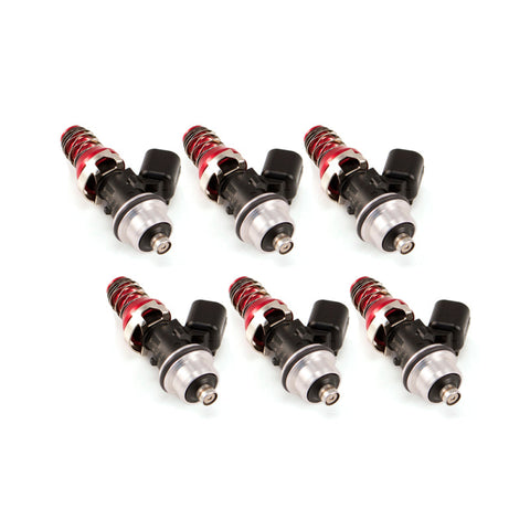 Injector Dynamics ID1050X Injectors 11mm Red Adaptors Lower Set of 6 |2000-2009 Honda S2000 (1050.48.11.F20.6)