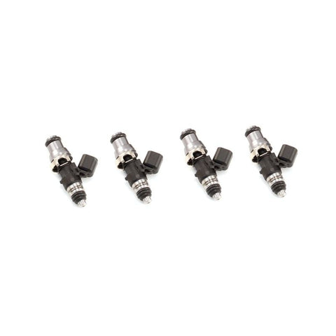Injector Dynamics 1050cc Injectors-48mm L/14mm Adaptor Top/2x8mm Lower O-Ring SFC Rails Set of 4 (1050.48.14.11.4)