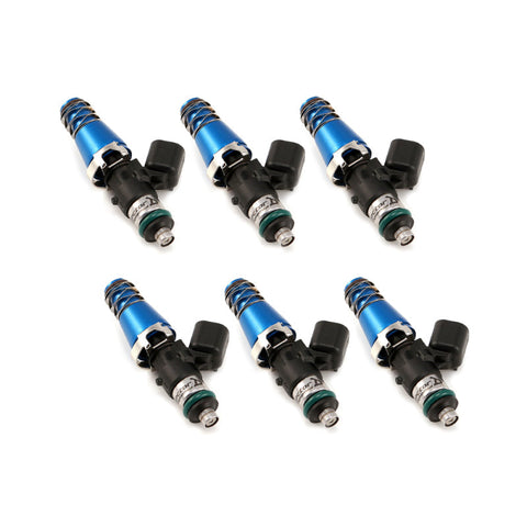 Injector Dynamics 1340cc Injectors - 60mm Length - 11mm Blue Top - 14mm Lower O-Ring Set of 6 (1300.60.11.14.6)