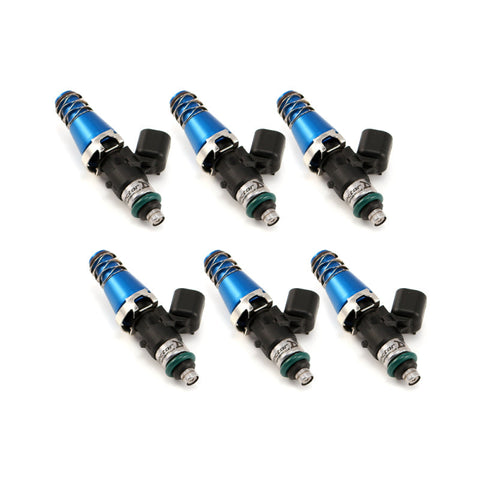 Injector Dynamics 1340cc Injectors-60mm Length-11mm Blue Top-14mm Low O-Ring Mach to 11mmSet of 6 (1300.60.11.14-O.6)