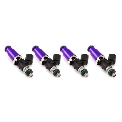 Injector Dynamics 1340cc Injectors - 60mm Length - 14mm Purple Top - 14mm Lower O-Ring Set of 4 (1300.60.14.14.4)