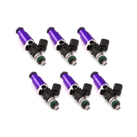 Injector Dynamics 1340cc Injectors - 60mm Length - 14mm Purple Top - 14mm Lower O-Ring Set of 6 (1300.60.14.14.6)