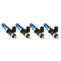 Injector Dynamics ID1700 fuel injectors w/11mm (blue) adapters and -204 lower cushions | 1990-2005 Mazda Miata (1700.11.02.60.11.4) - Modern Automotive Performance
