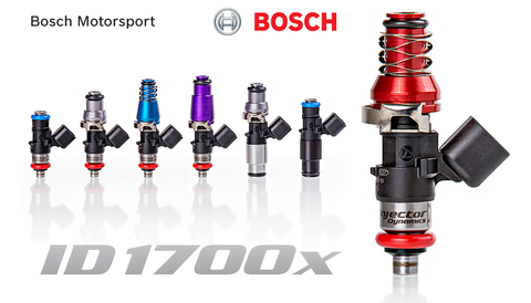 Injector Dynamics 1700cc Injectors 34mm Length No adapters 14mm Lower O-Ring Set of 5 (1700.34.14.14.5)