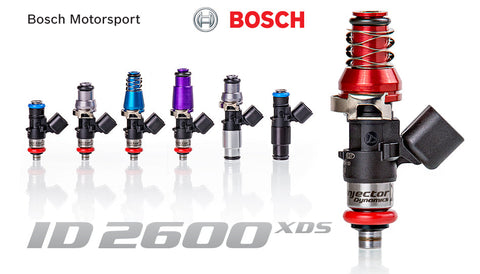Injector Dynamics 2600cc Injectors 34mm Length No adapters 14mm Lower O-Ring Set of 5 (2600.34.14.14.5)