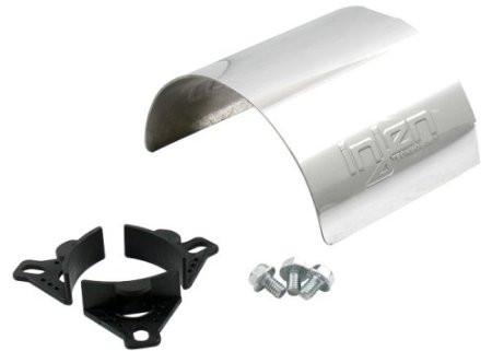 Universal Aluminum Air Filter Heat Shield Fits 3.50 Polished by Injen (HS3500P) - Modern Automotive Performance
