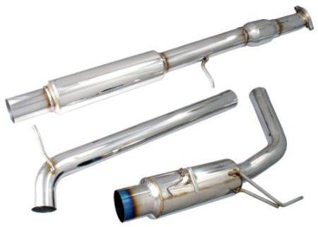 2006-2009 Mitsubishi Eclipse 3.8L V6 76mm Cat-back Exhaust w/ Titanium tip (Includes Catalytic Converter) by Injen (SES1873TT) - Modern Automotive Performance
