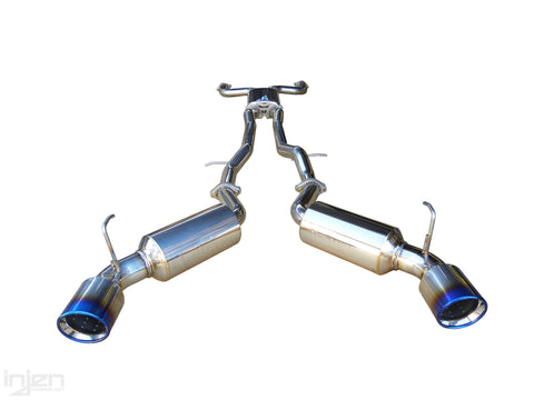 2003-2008 Nissan 350Z Dual 60mm SS Cat-Back Exhaust w/ Built In Resonated X-Pipe by Injen (SES1987TT) - Modern Automotive Performance
