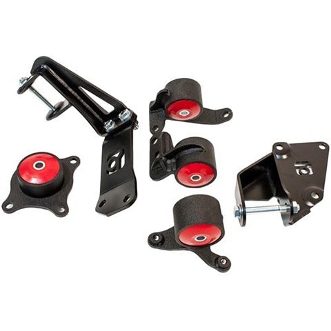 Innovative Mounts Black Steel Mounts 75A Bushings | 2001-2005 Honda Civic Si (90550-75A)