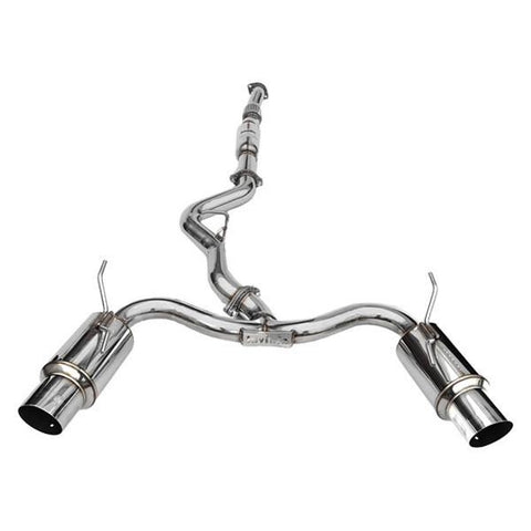 Invidia Dual N1 Single Layer SS Tipped Cat-back Exhaust | 2008-14 Subaru WRX / STI Hatchback (HS08STIGTP)
