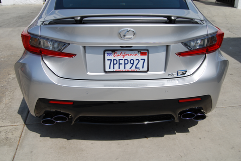 Invidia Rolled Titanium Burnt Quad Tip Cat-Back Exhaust | 2014-2019 Lexus RC-F Q300 (HS14LRF3TH)