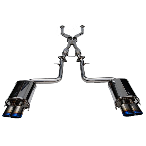 Invidia Rolled Titanium Burnt Quad Tip Cat-Back Exhaust | 2014-2019 Lexus RC-F Q300 (HS14LRF3TH)