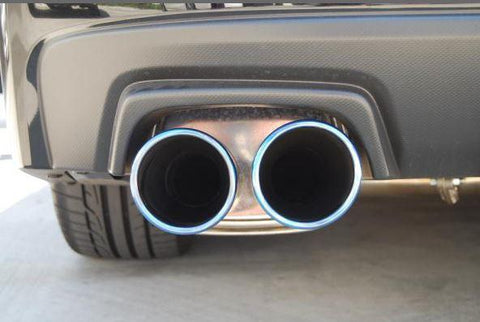 Invidia 2015+ Subaru WRX STI Q300 Rolled Titanium burnt 4 tips Catback Exhaust - Modern Automotive Performance
 - 2